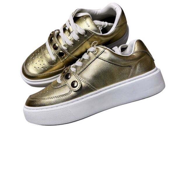 NWT Rebecca Minkoff Lizzie gold sneakers size 6 - Picture 8 of 10